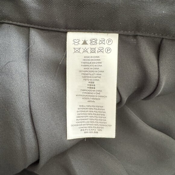 Michael Kors Black Faux‎ Leather A-Line Midi Skirt Mesh Sheer Floral Cutout 10 - Picture 4 of 10